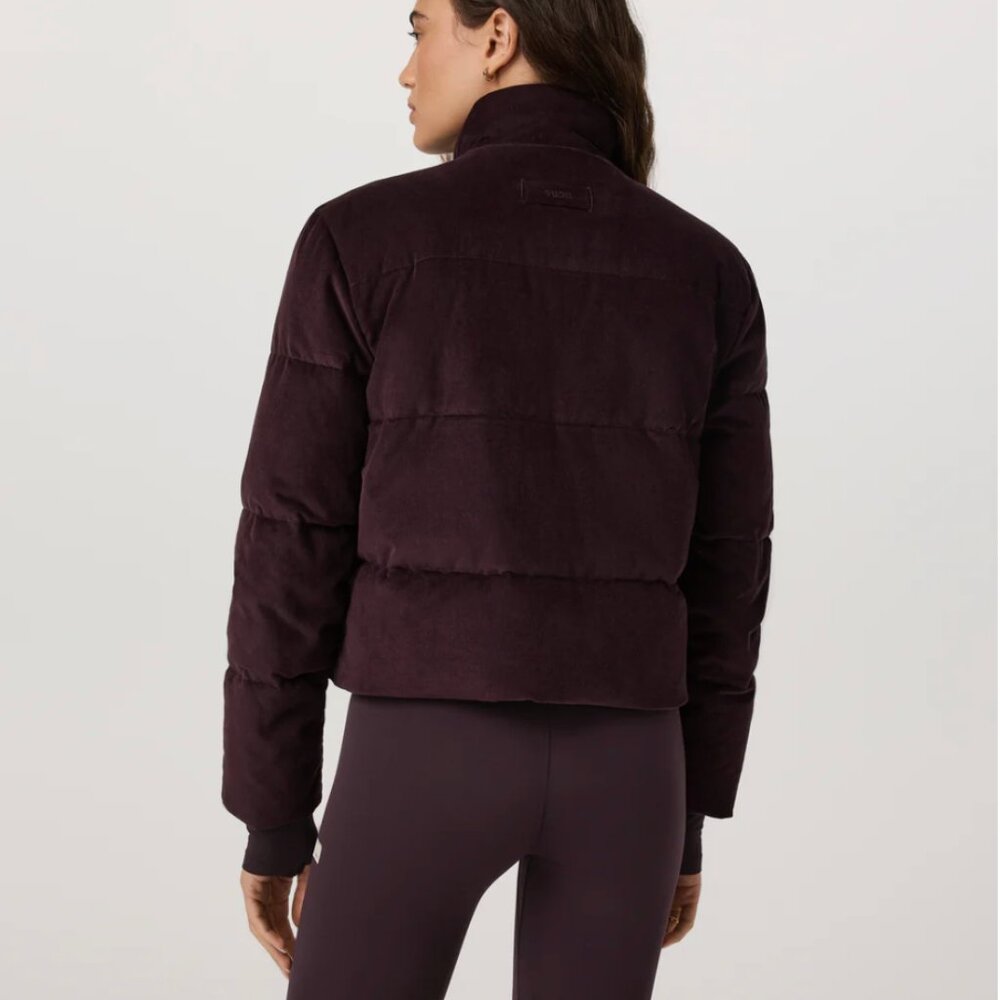 Carmel Corduroy Puffer | Women's Raisin Zip-Up Jacket | Vuori - Picture 3 of 4